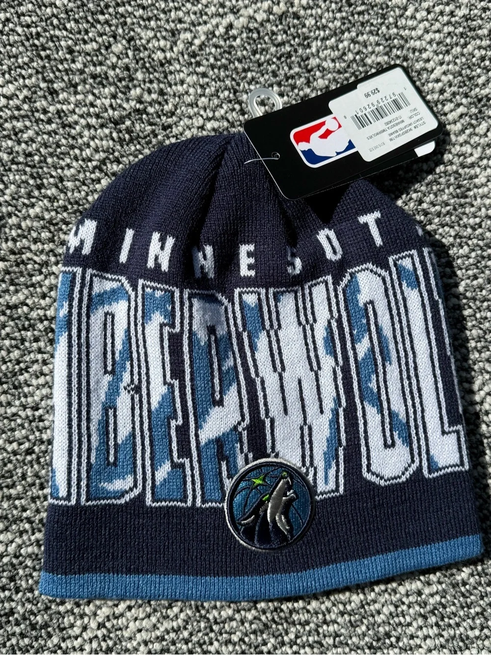 NEW NBA Minnesota Timberwolves Basketball Youth Beanie Winter Hat - T Wolves